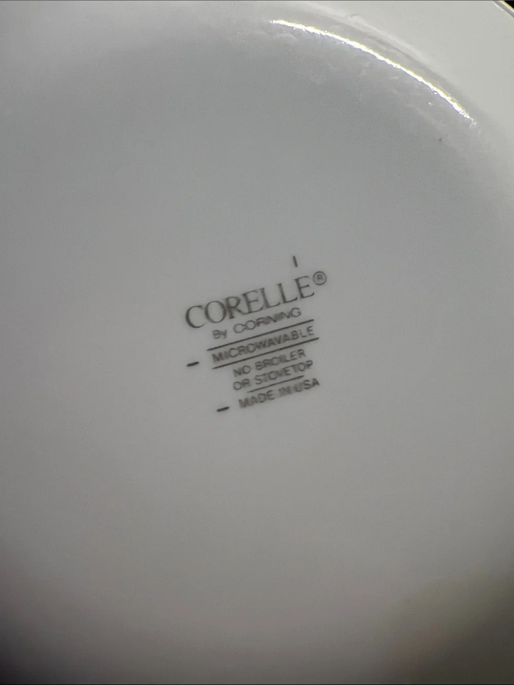 Corelle SILK BLOSSOMS. set of 3 salad/dessert plates. Exc condition